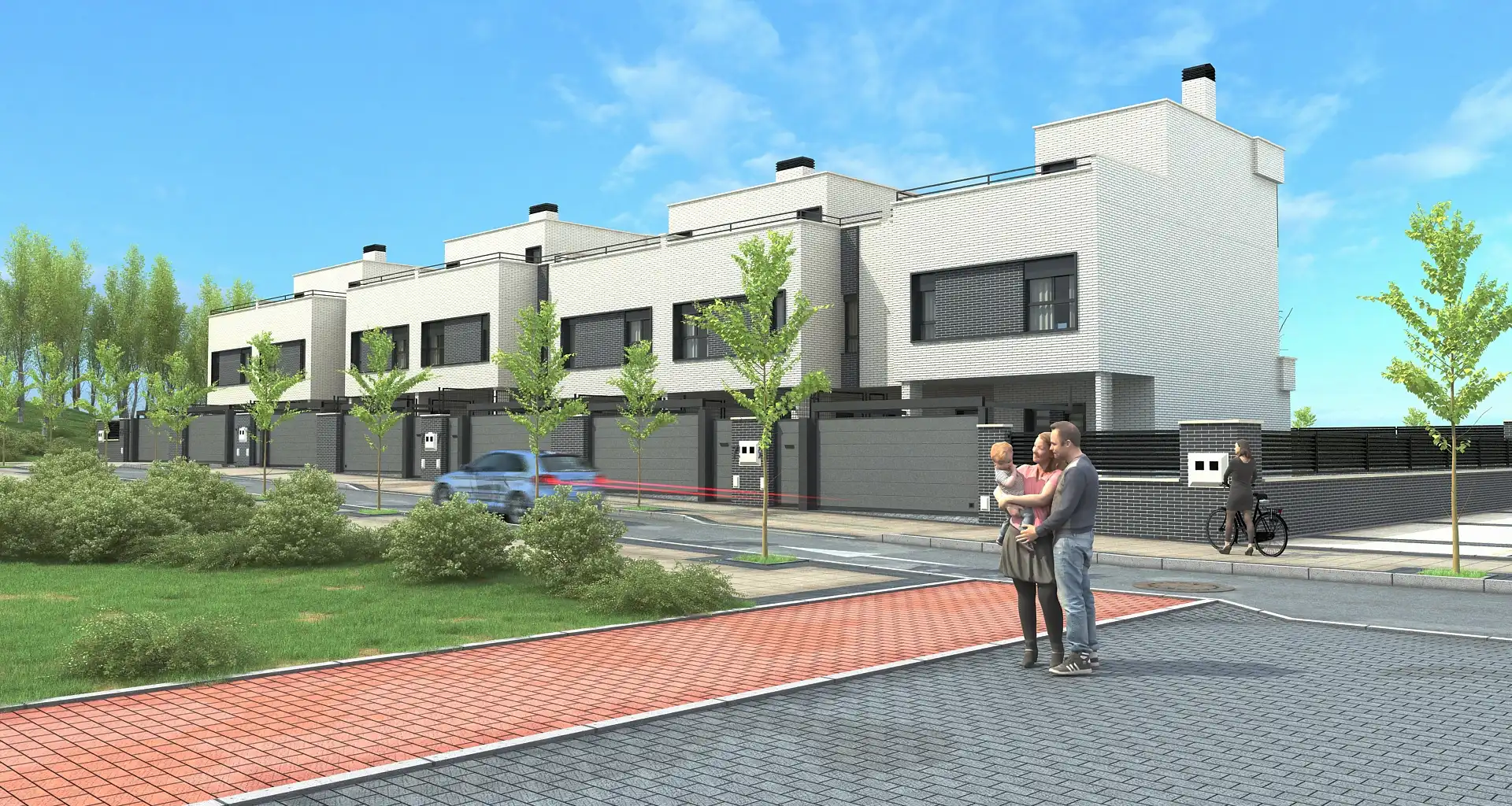 Exterior view of Houses for sale in Móstoles  with Heating, Private garden and Terrace