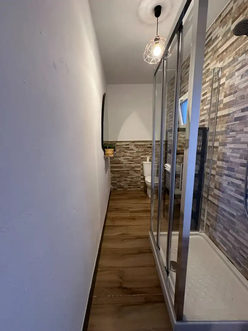 Badezimmer von Wohnung zur untervermieten in Burjassot mit Heizung, Terrasse und Möbliert
