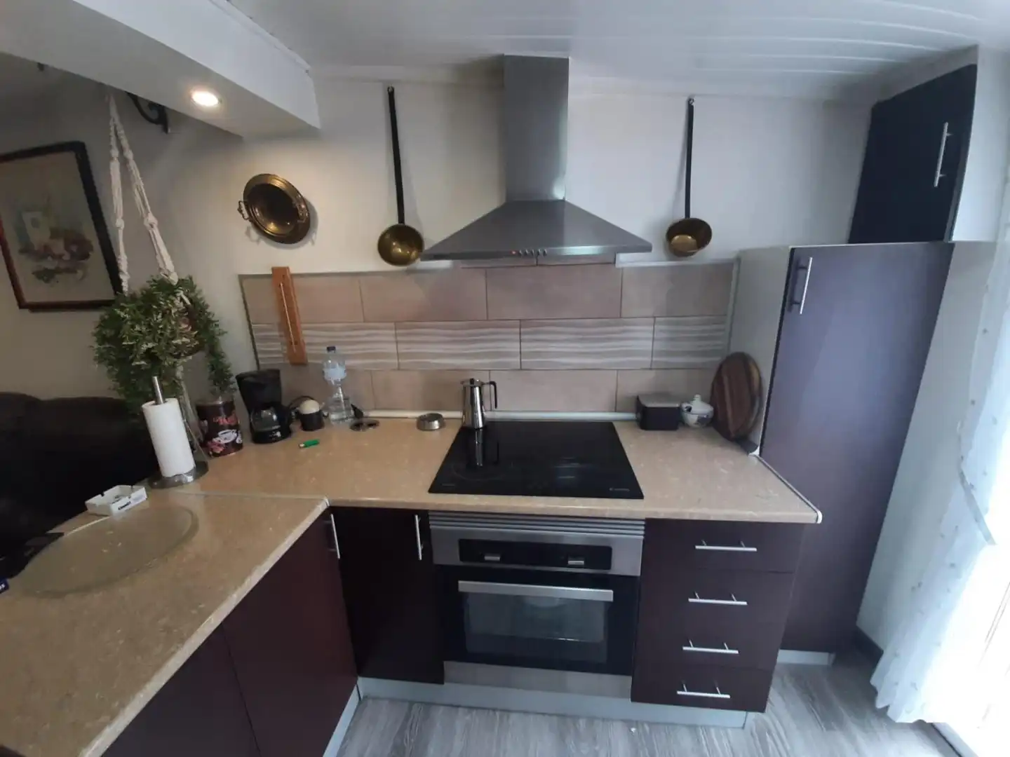Kitchen of Flat for sale in Berga  with Furnished and Balcony
