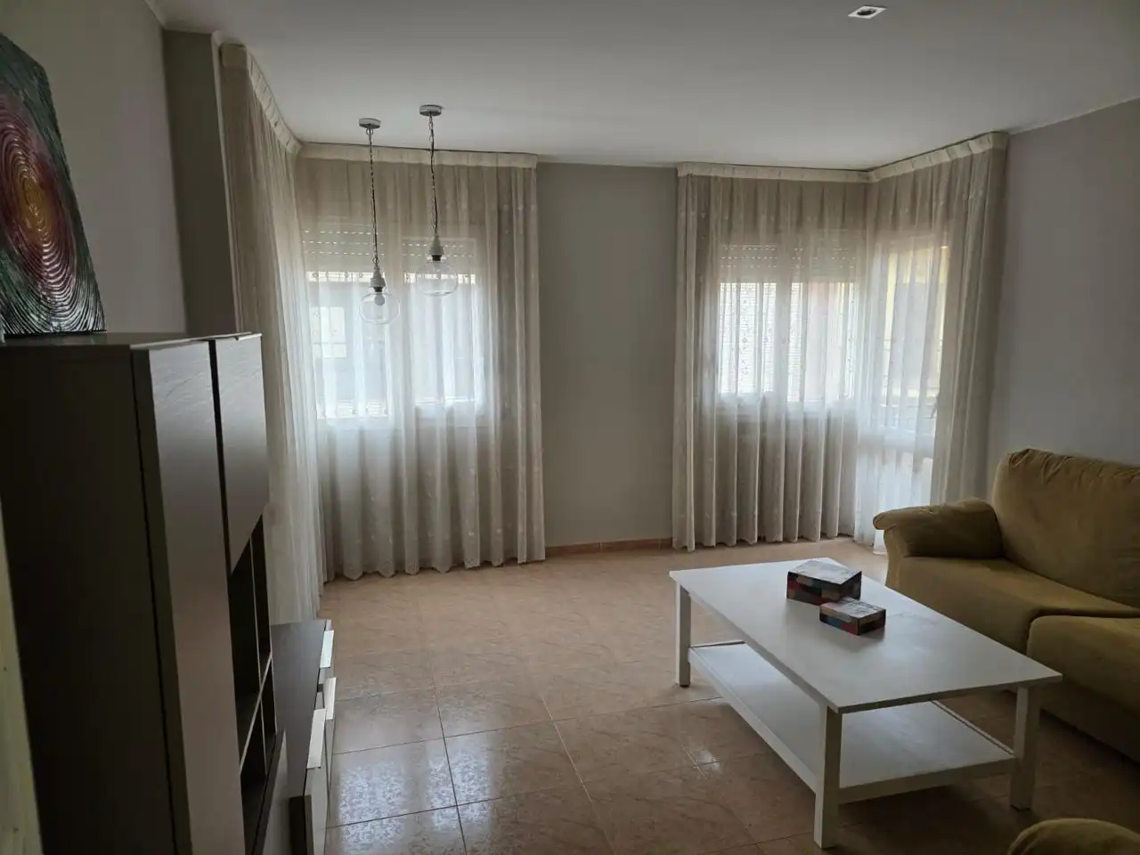 Living room of Flat for sale in Alfarràs  with Terrace and Furnished