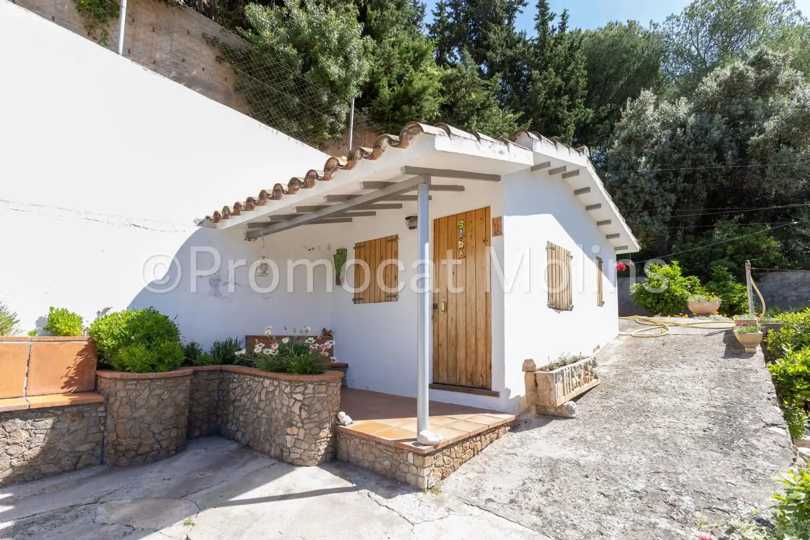Vista exterior de Casa o chalet en venta en La Palma de Cervelló con Calefacción, Jardín privado y Terraza