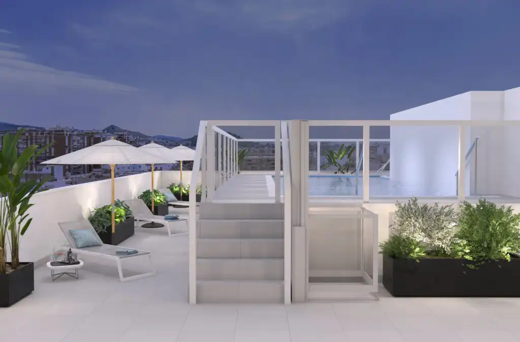 Terraza de Apartamento en venta en Málaga con Aire acondicionado, Terraza y Piscina