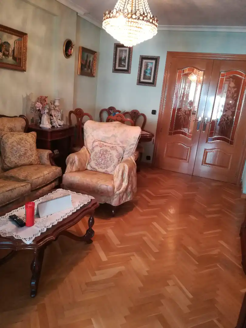 Living room of Flat for sale in Móstoles  with Heating, Parquet flooring and Terrace
