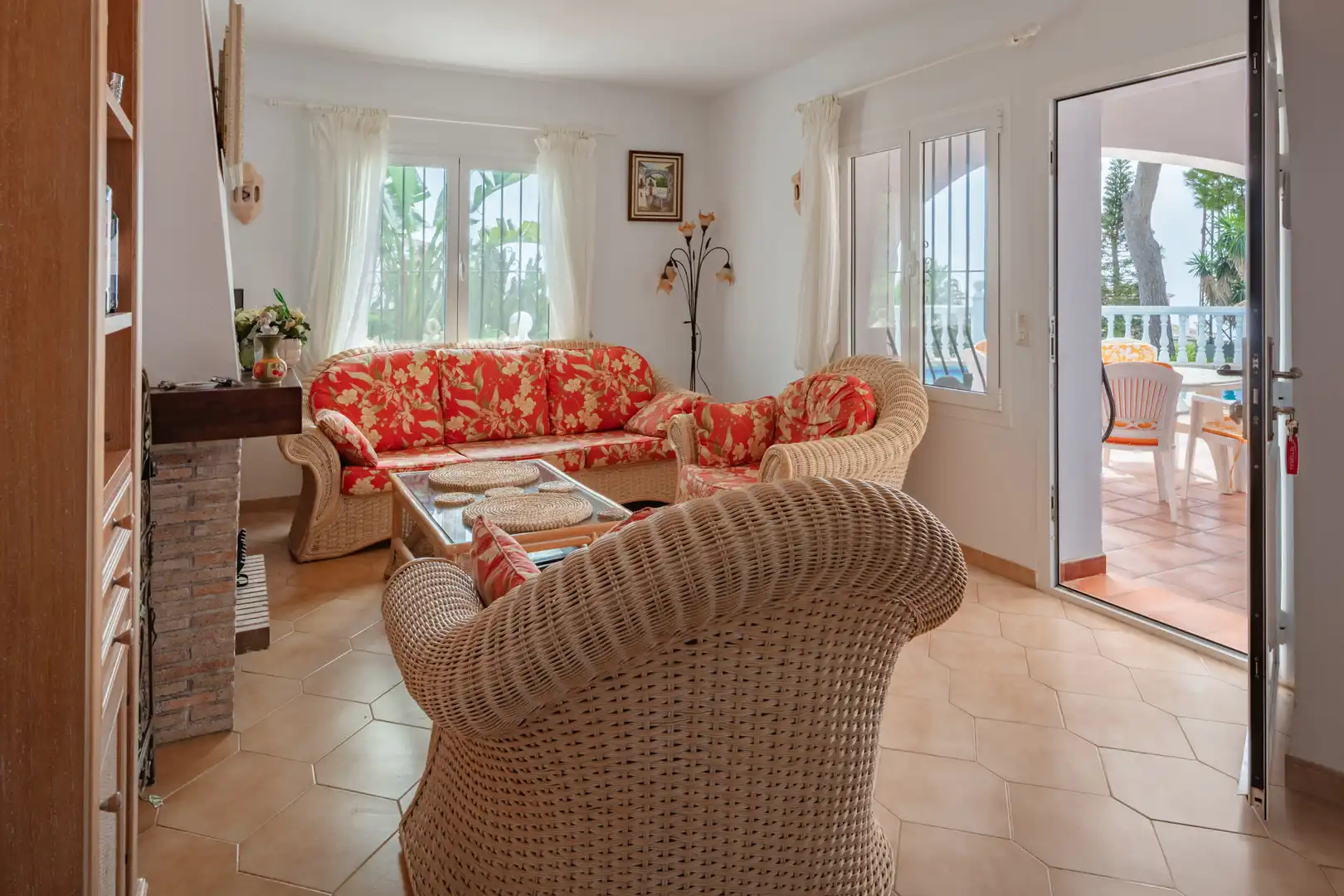 Sala de estar de Casa o chalet en venta en Jávea / Xàbia con Jardín privado, Terraza y Piscina