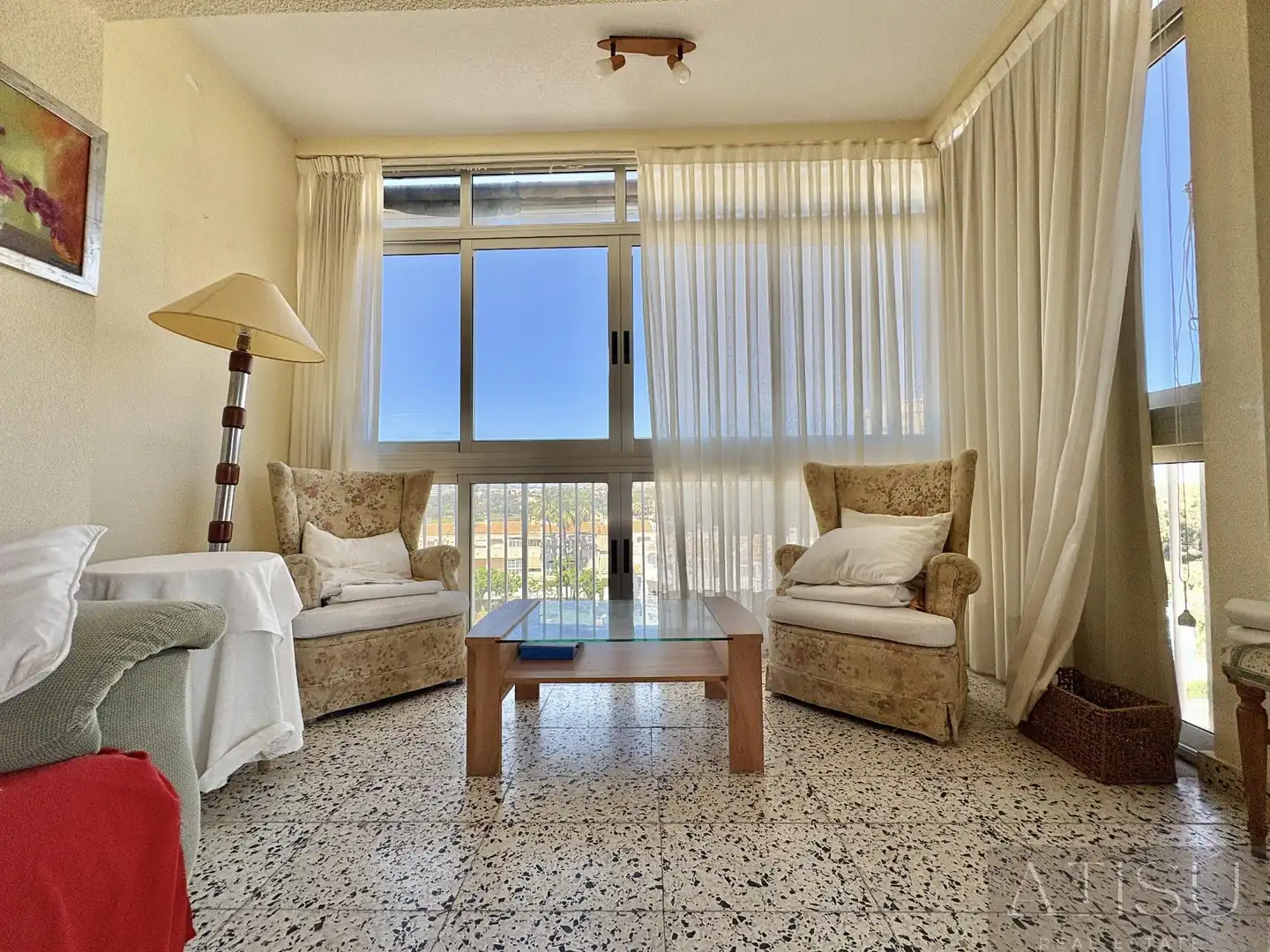 Living room of Flat for sale in El Campello  with Air Conditioner and Community pool