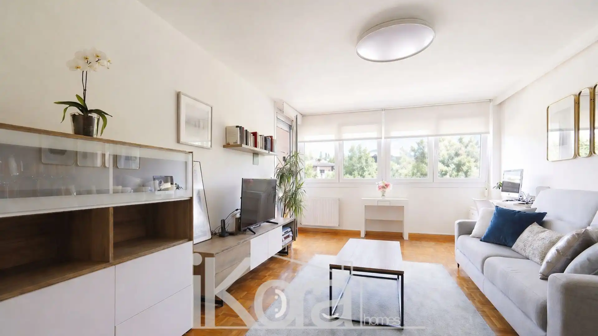 Living room of Flat for sale in Lasarte-Oria  with Heating, Parquet flooring and Terrace