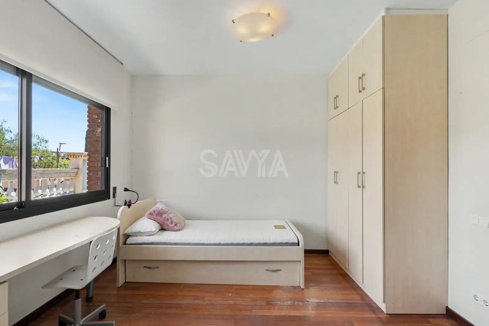 Habitación de Casa adosada de alquiler en Barcelona con Aire acondicionado, Calefacción y Parquet