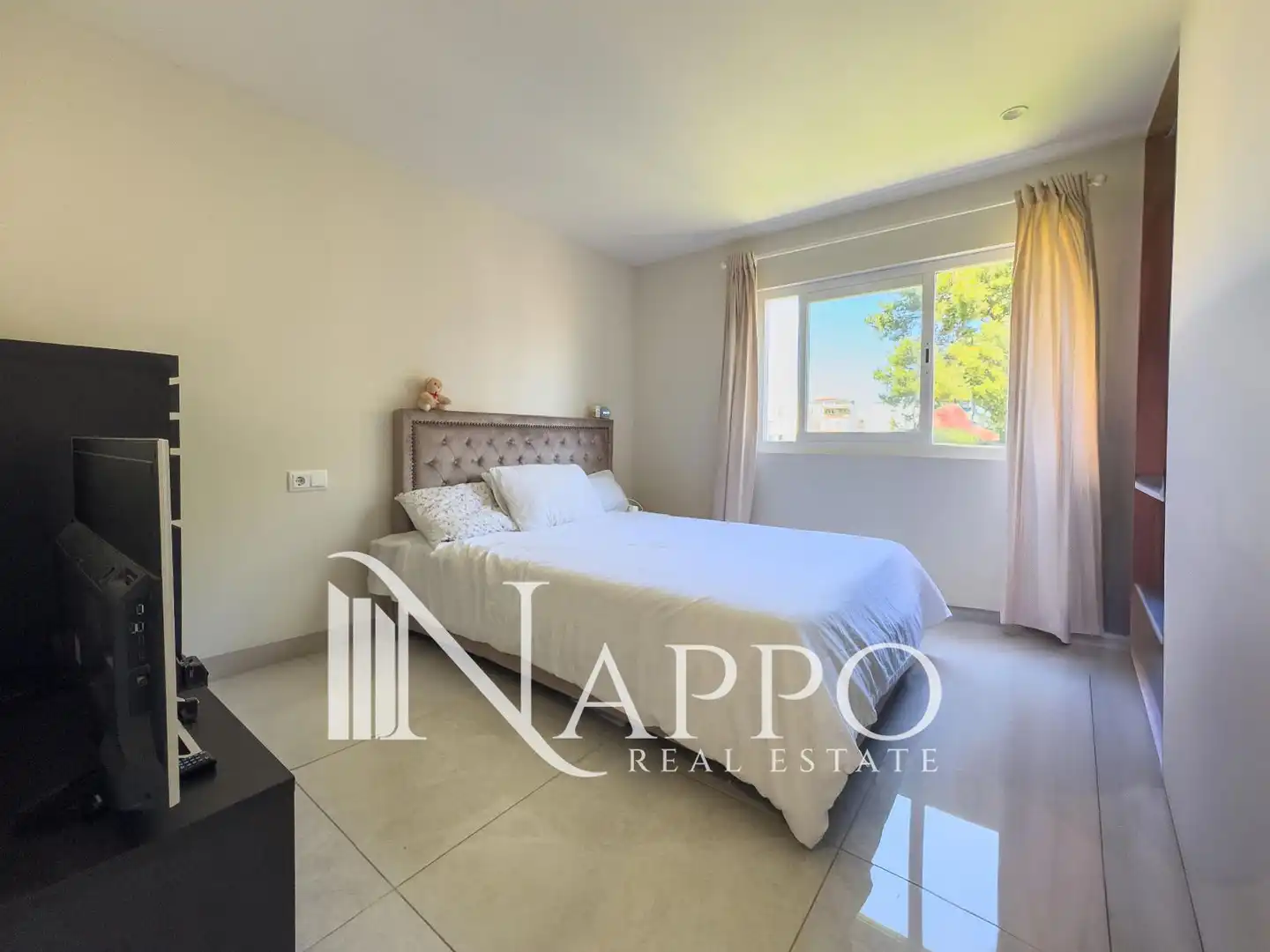 Schlafzimmer von Wohnung zum Verkauf in  Palma de Mallorca mit Klimaanlage, Heizung und Terrasse