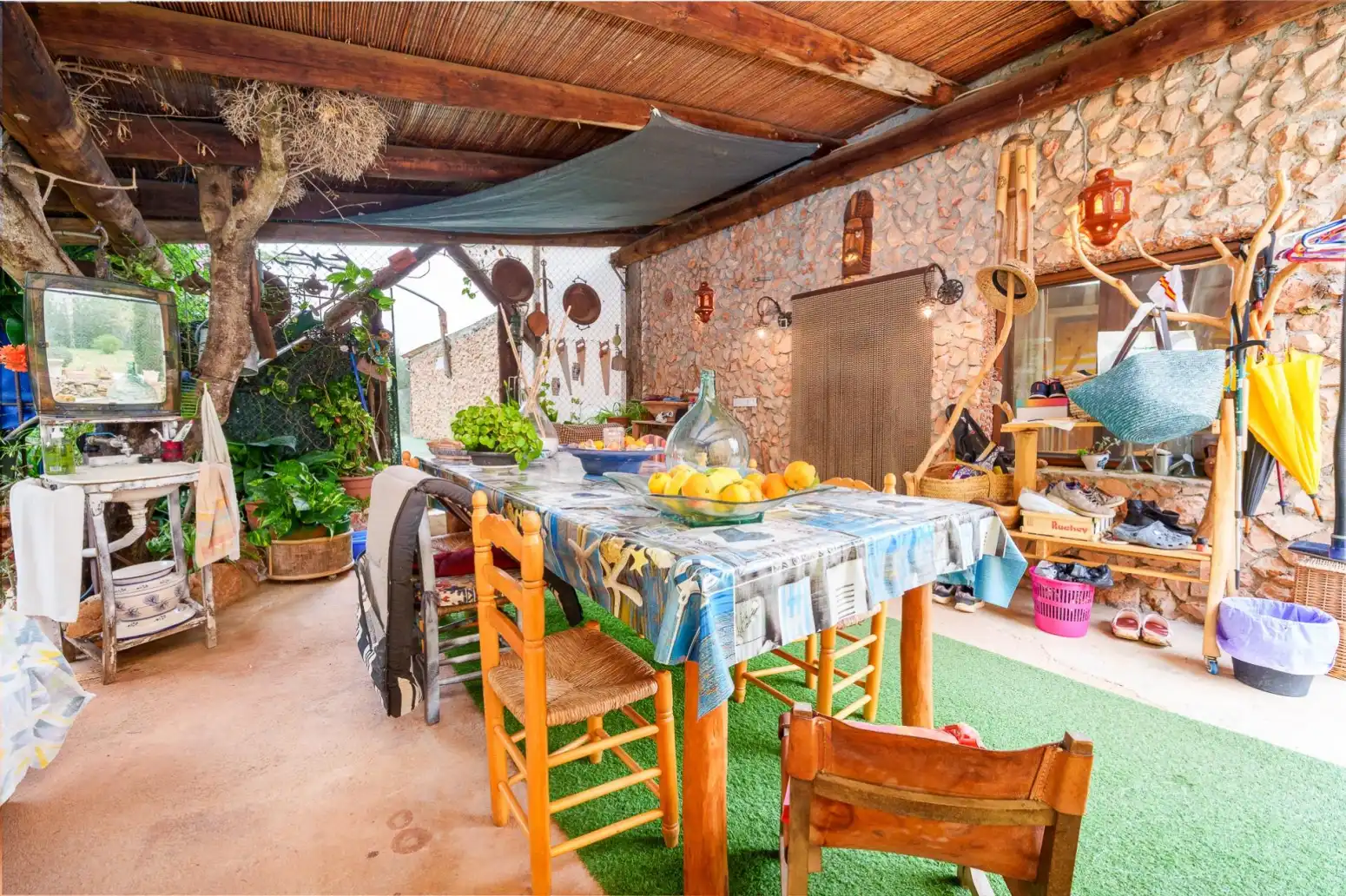 Terraza de Finca rústica en venta en Marratxí con Aire acondicionado, Calefacción y Piscina