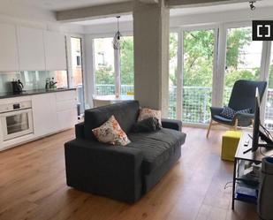 Living room of Flat to rent in  Madrid Capital  with Air Conditioner, Heating and Furnished