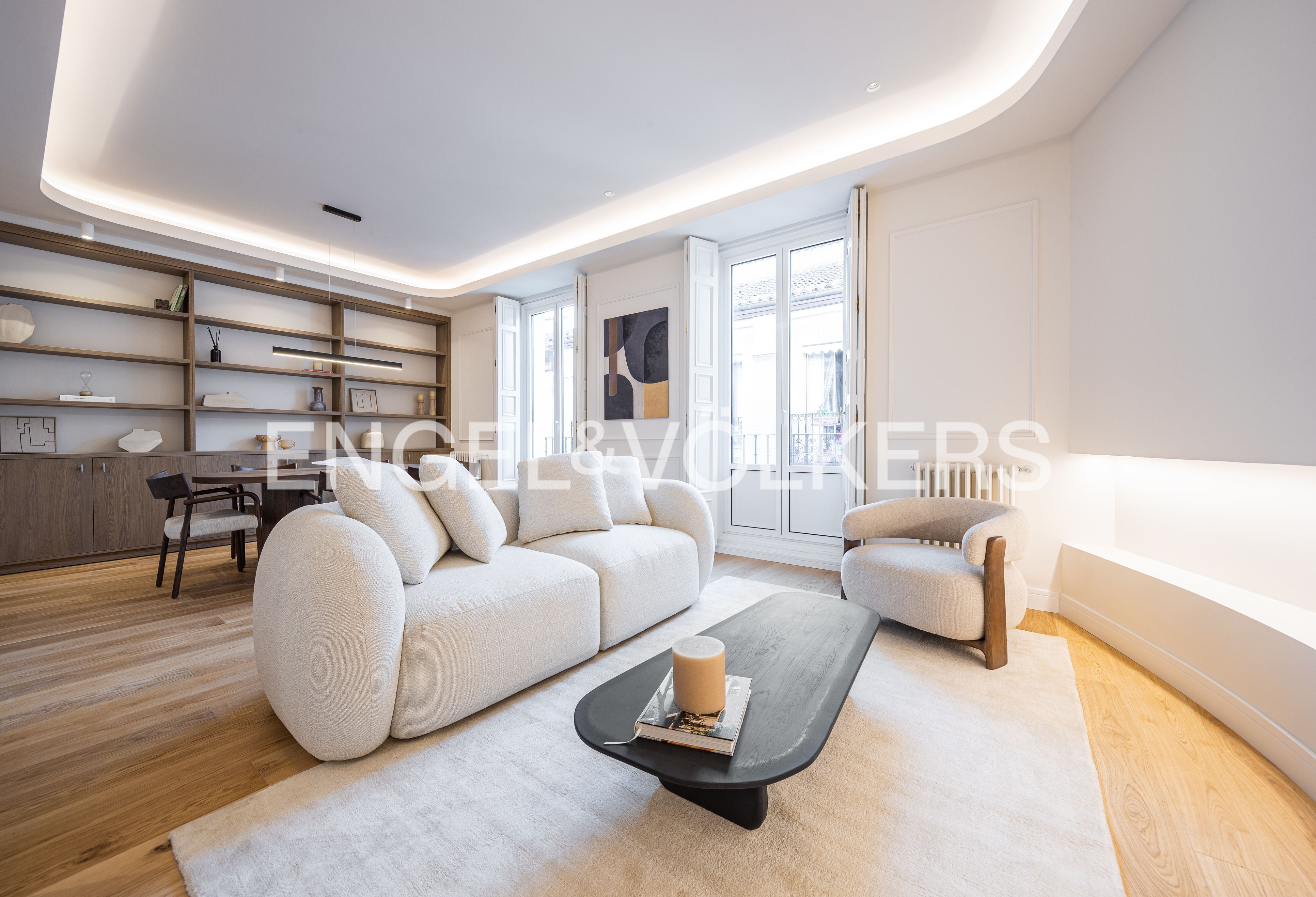 Living room of Flat for sale in  Madrid Capital  with Heating