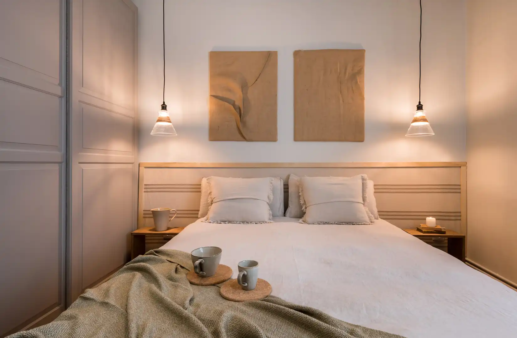 Dormitori de Apartament de lloguer en Madrid amb Aire condicionat, Calefacció i Moblat