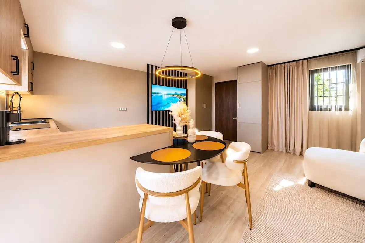 Dining room of Duplexes for sale in Mijas  with Air Conditioner, Terrace and Furnished
