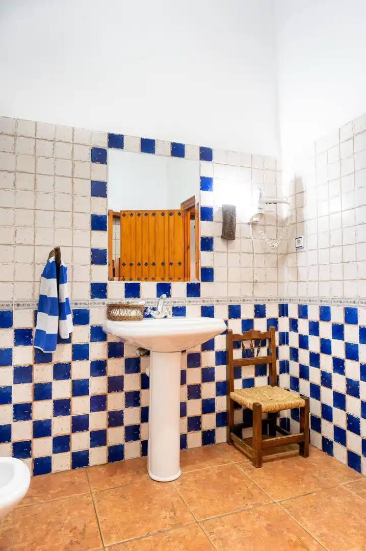 Bany de Casa o xalet en venda en Blanca amb Terrassa, Piscina i Moblat