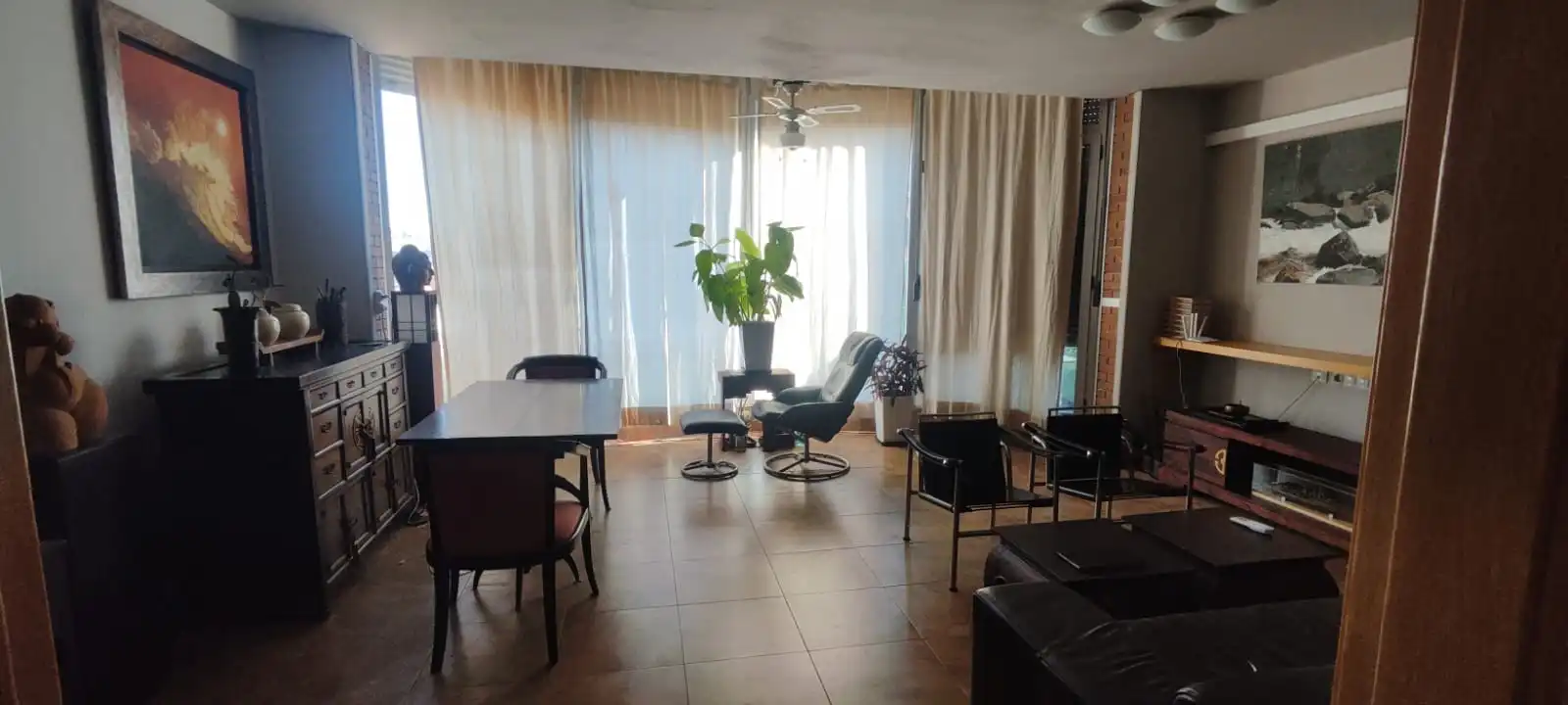 Sala de estar de Casa adosada en venta en Les Borges Blanques con Aire acondicionado, Jardín privado y Terraza