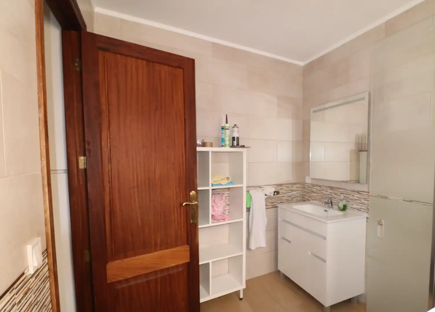 Badezimmer von Dachboden zum Verkauf in  Palma de Mallorca mit Klimaanlage, Terrasse und Ofen