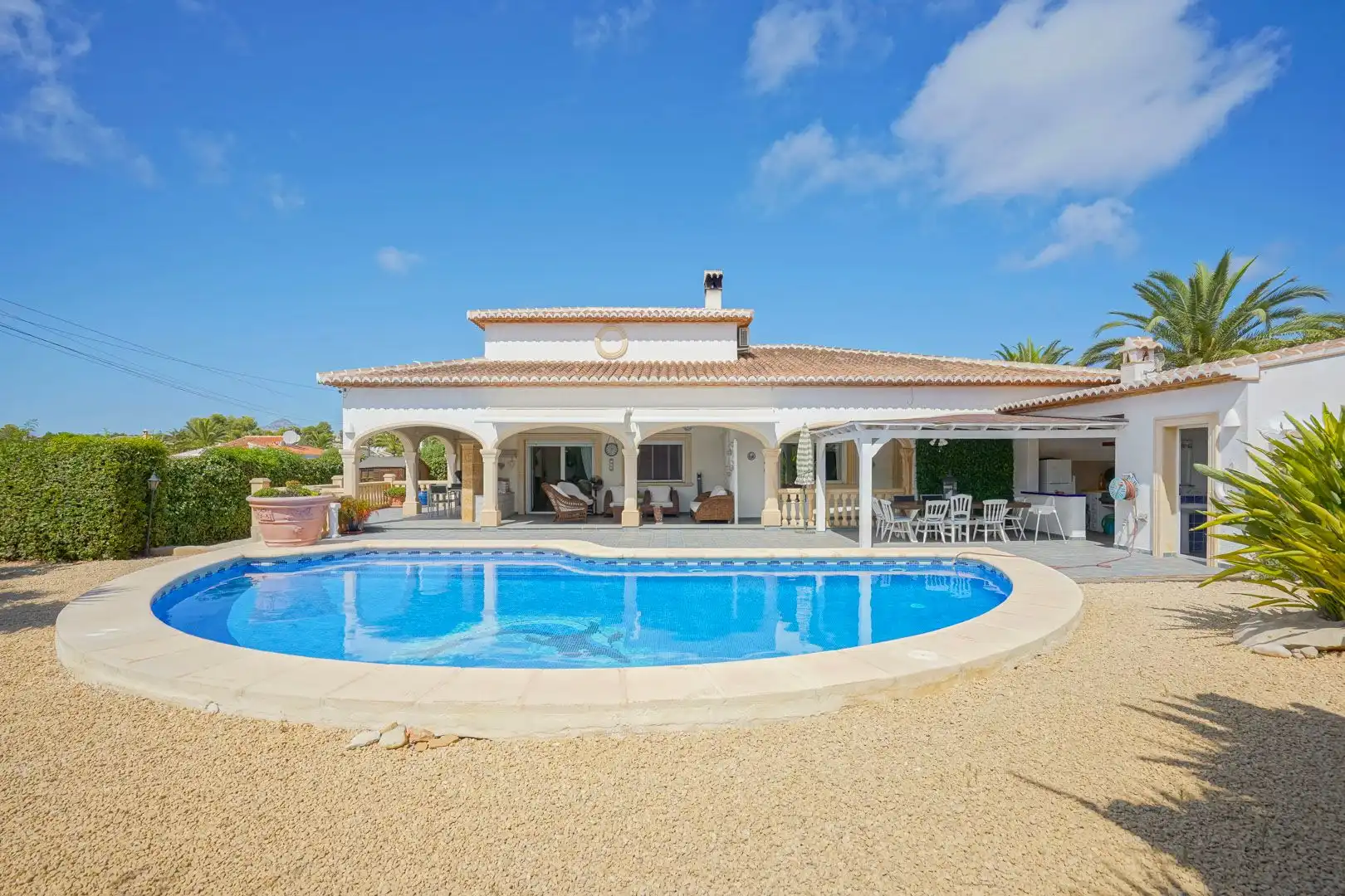 Vista exterior de Casa o xalet en venda en Jávea / Xàbia amb Aire condicionat, Calefacció i Jardí privat