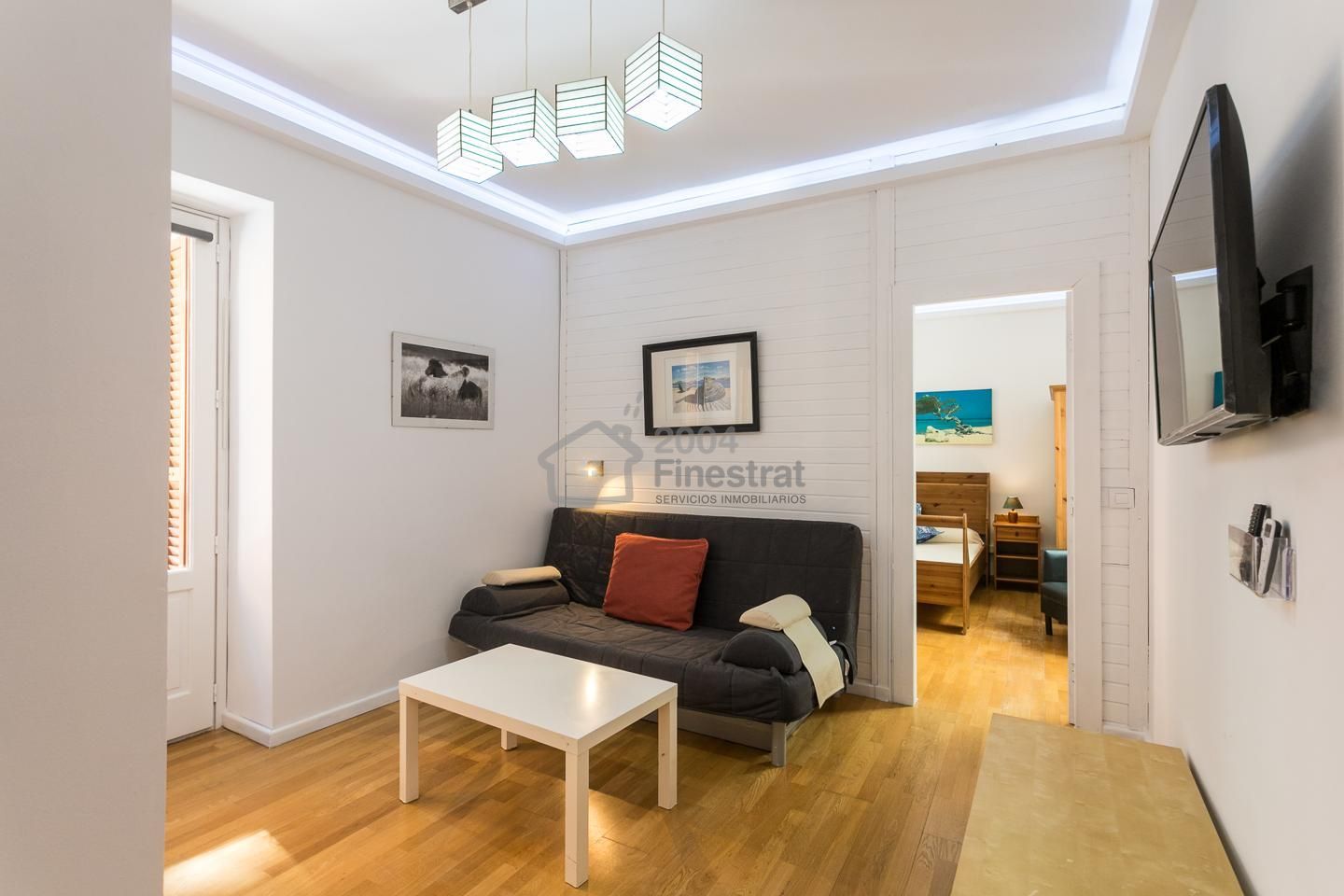 Living room of Apartment to rent in Dénia  with Air Conditioner and Furnished