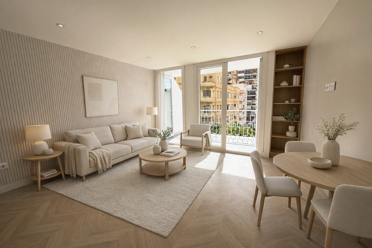 Living room of Flat for sale in Málaga Capital  with Air Conditioner, Heating and Terrace