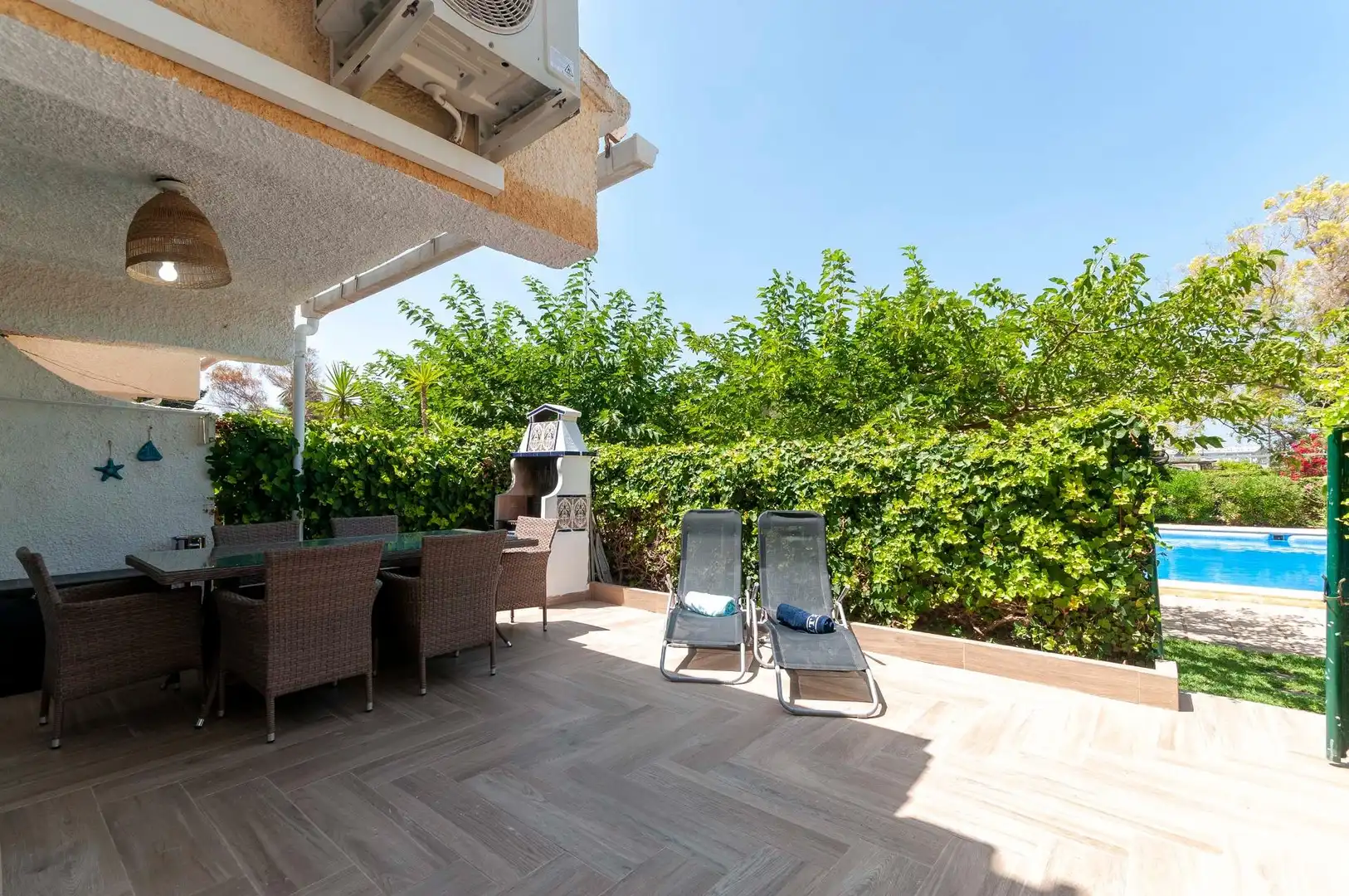 Terraza de Apartamento en venta en Jávea / Xàbia con Jardín privado, Terraza y Piscina comunitaria