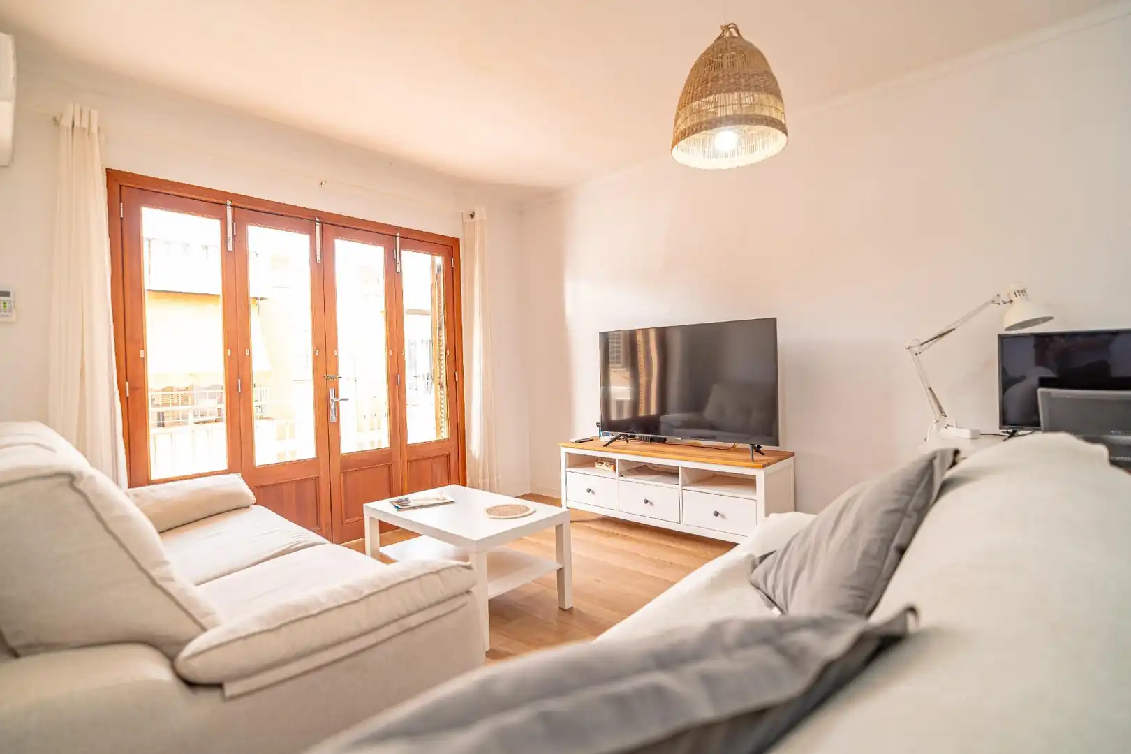 Sala d'estar de Apartament en venda en Manacor amb Aire condicionat, Moblat i Balcó