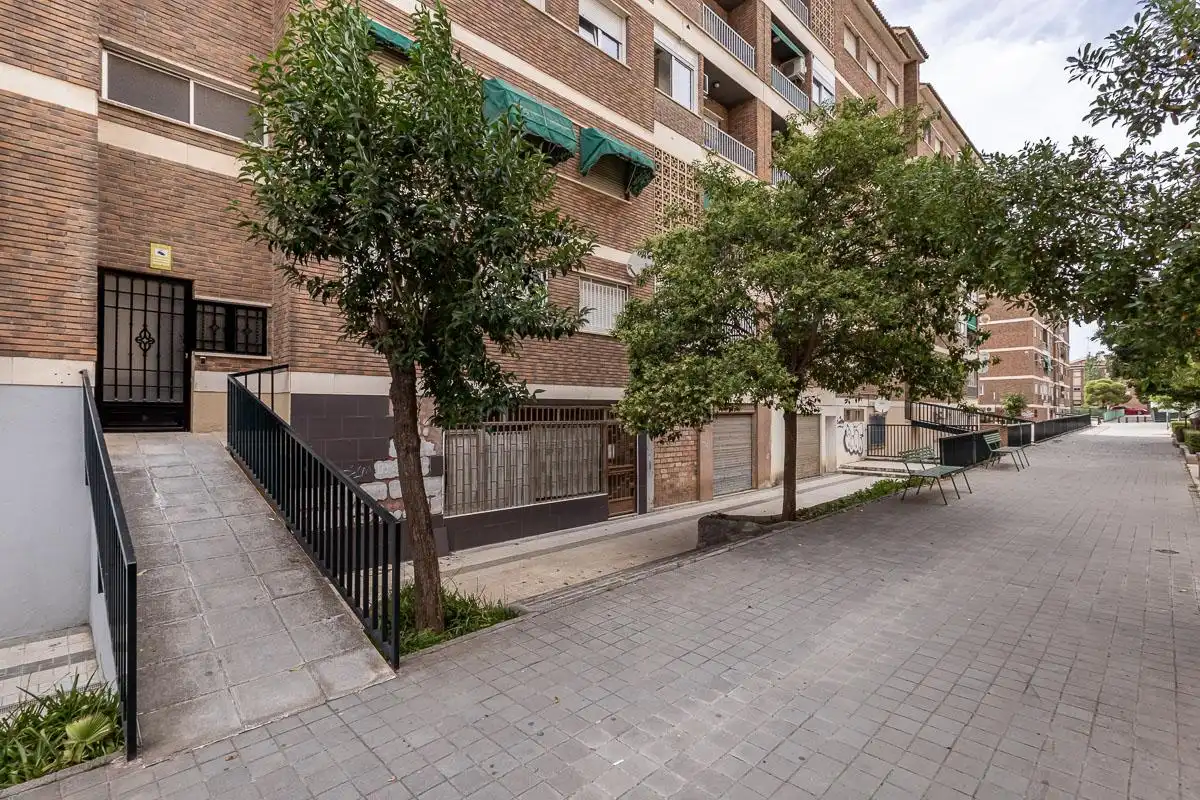 Vista exterior de Planta baja en venta en Granada con Amueblado