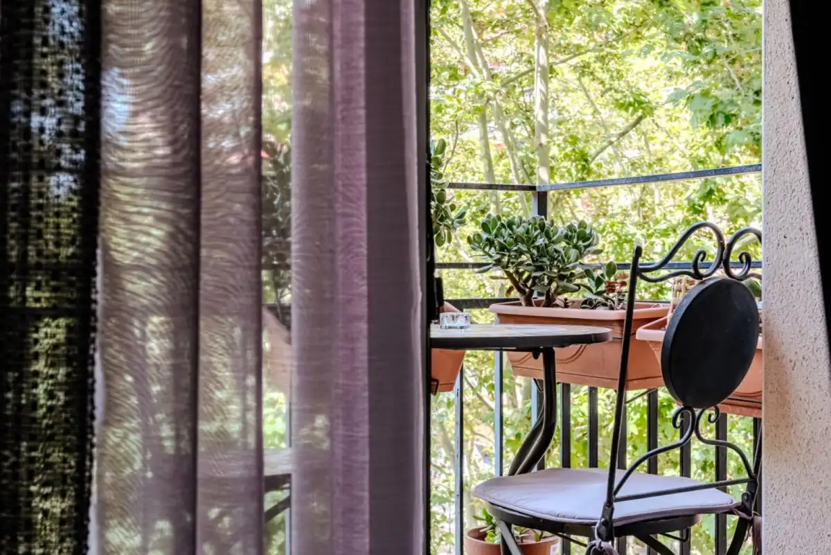 Terrassa de Apartament per a compartir en Barcelona amb Aire condicionat, Calefacció i Moblat