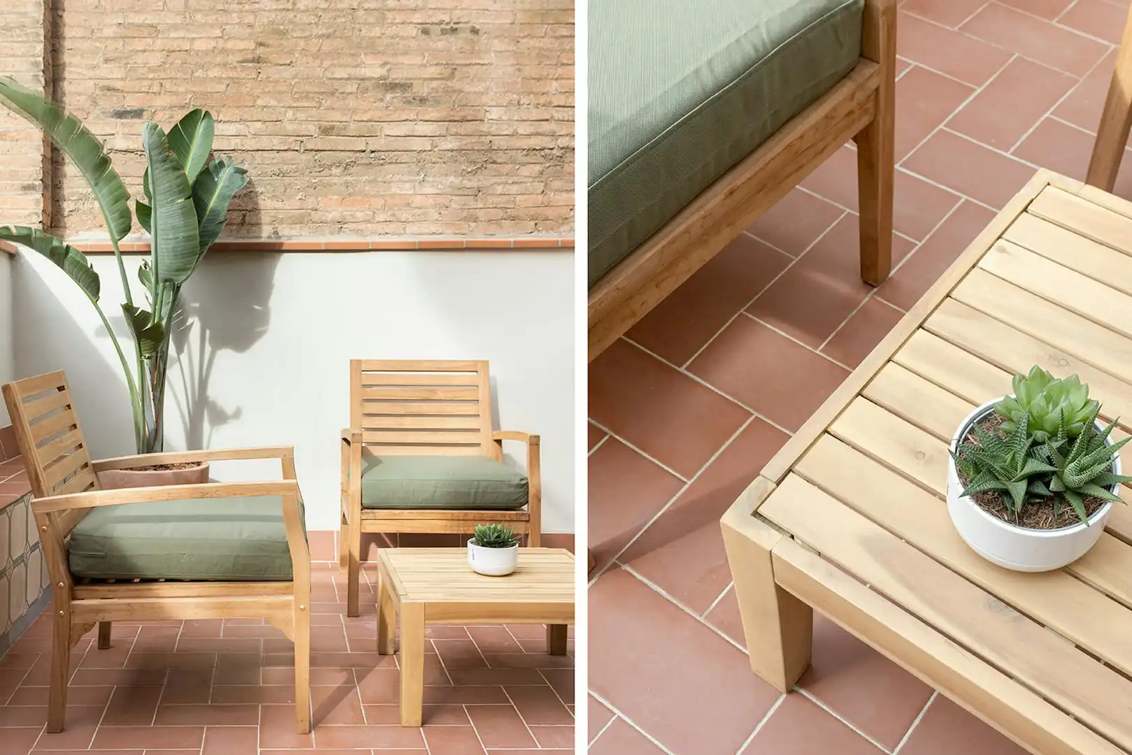 Terrasse von Wohnung zur Miete in Barcelona mit Klimaanlage, Heizung und Privatgarten