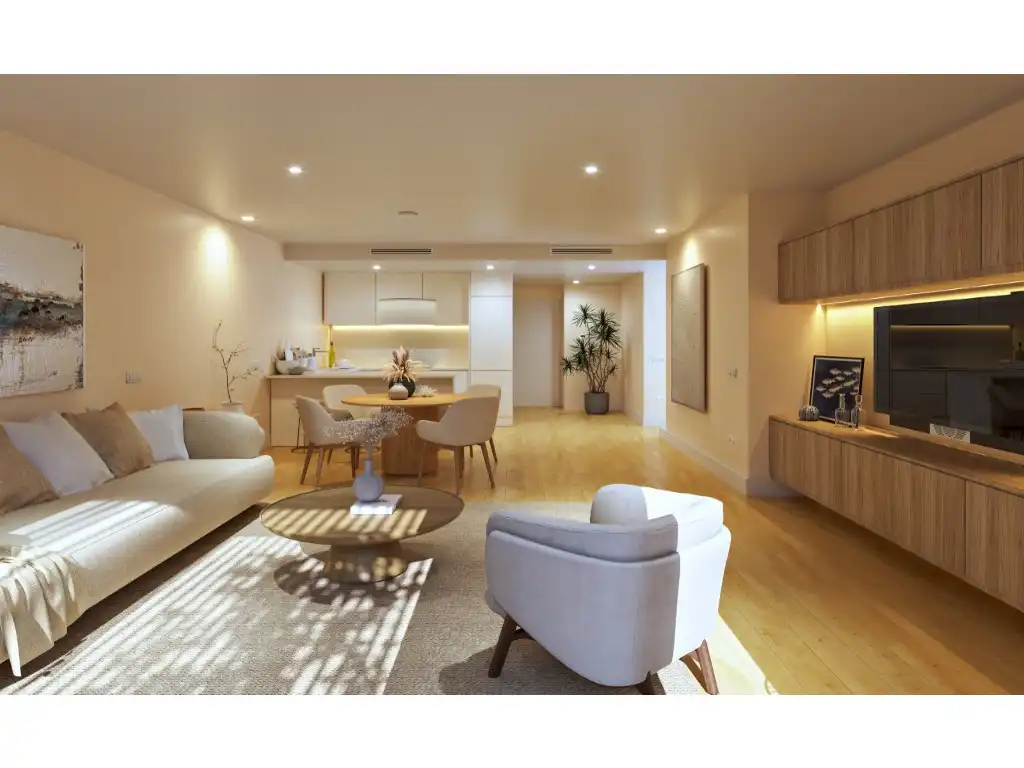 Sala d'estar de Apartament en venda en  Palma de Mallorca amb Aire condicionat, Jardí privat i Terrassa