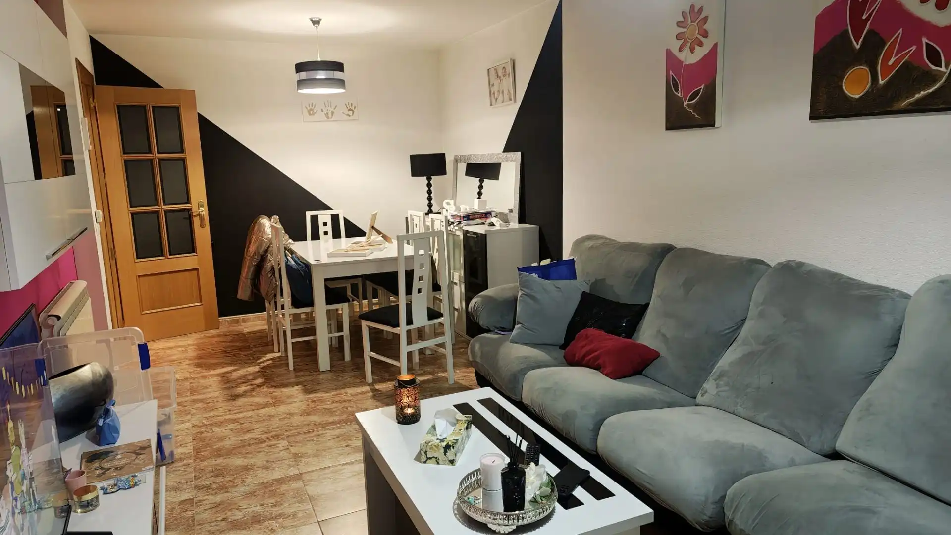 Sala de estar de Casa adosada en venta en Argamasilla de Calatrava con Aire acondicionado, Calefacción y Terraza