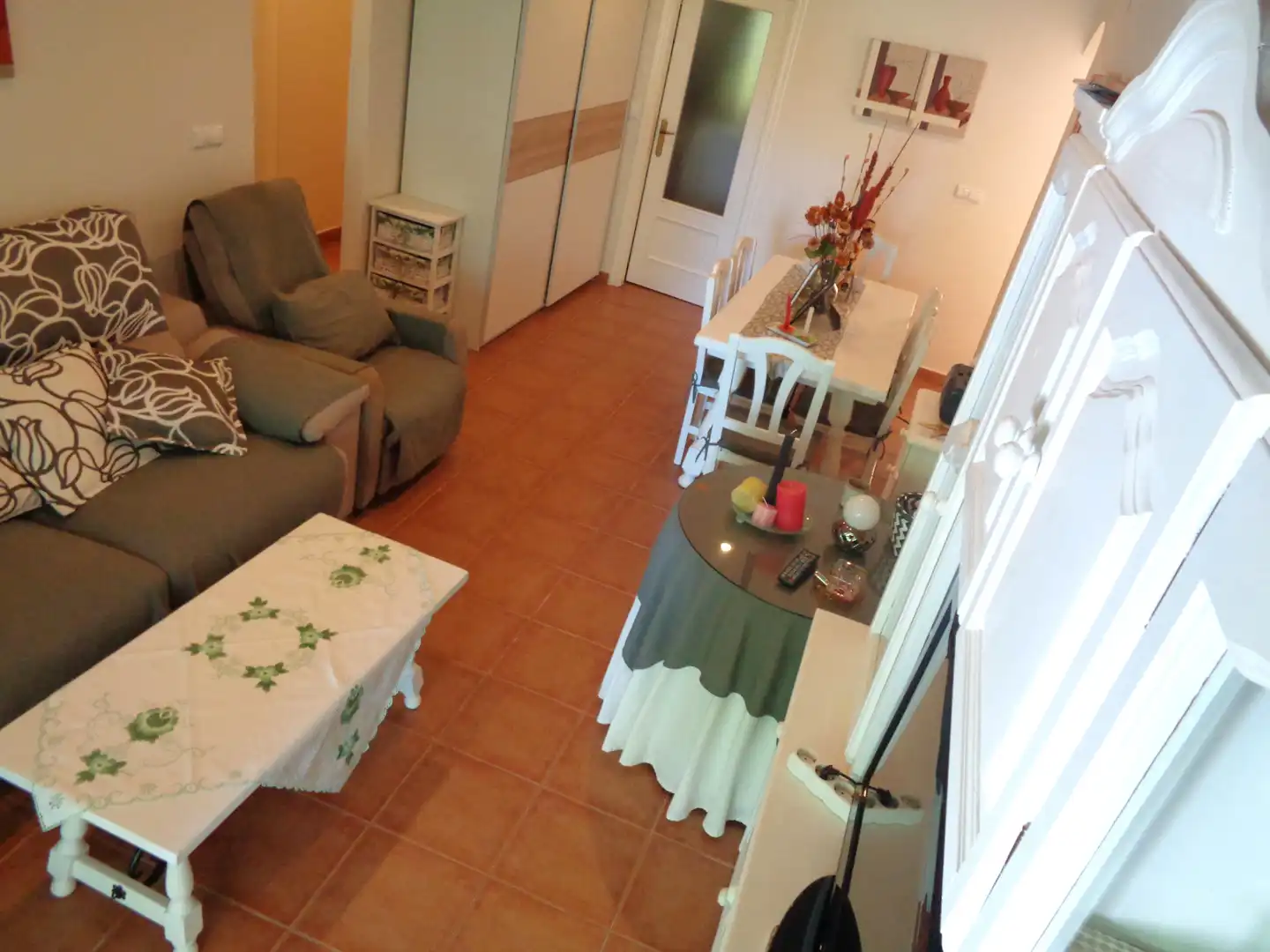 Sala de estar de Apartamento en venta en Islantilla con Aire acondicionado, Calefacción y Jardín privado