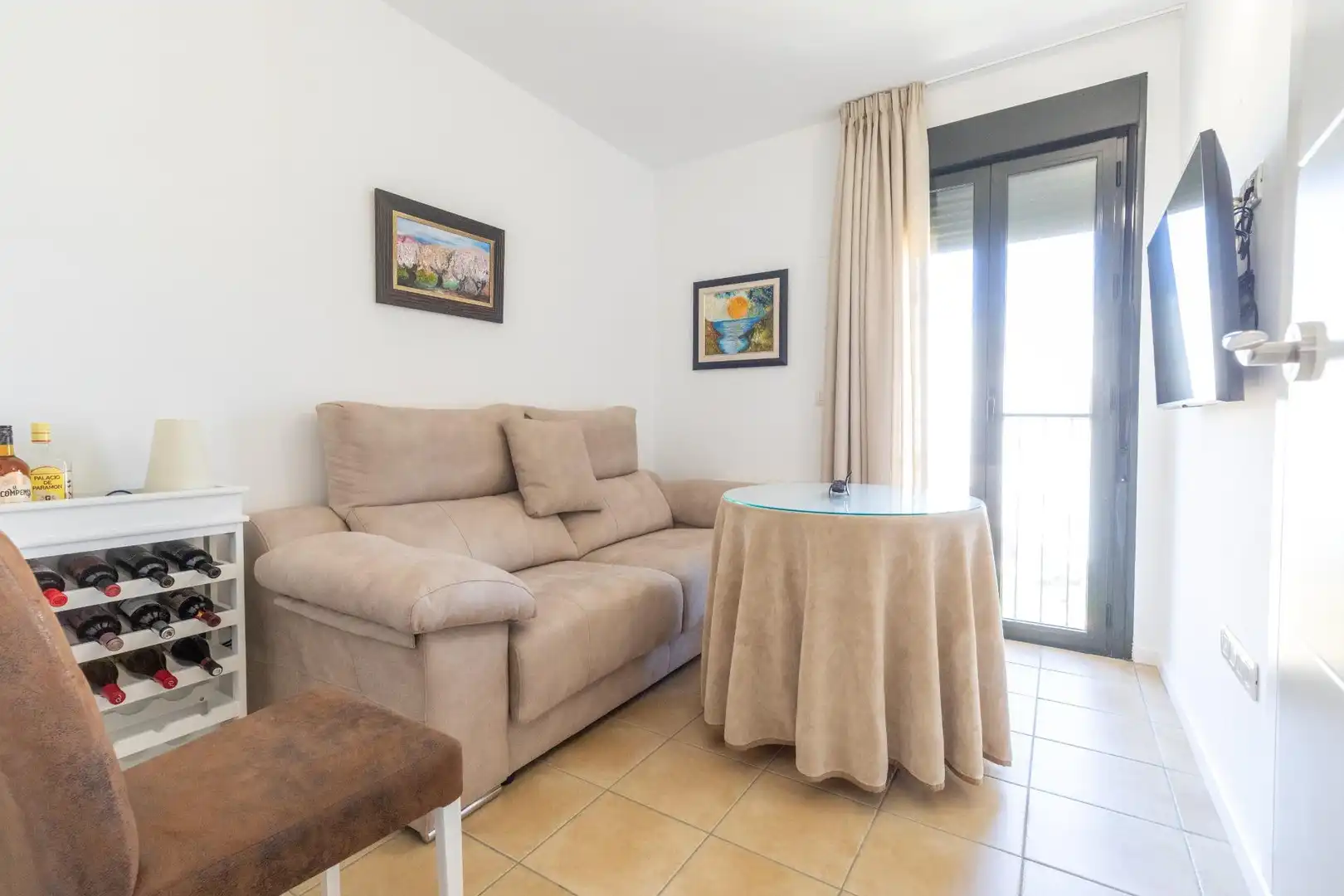 Sala de estar de Ático en venta en Murcia con Aire acondicionado, Calefacción y Jardín privado