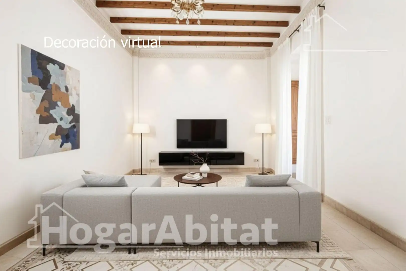 Sala d'estar de Casa o xalet en venda en Pego amb Terrassa, Traster i Moblat