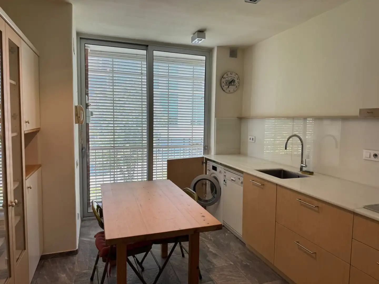 Cocina de Piso de alquiler en Sant Cugat del Vallès con Calefacción, Terraza y Piscina