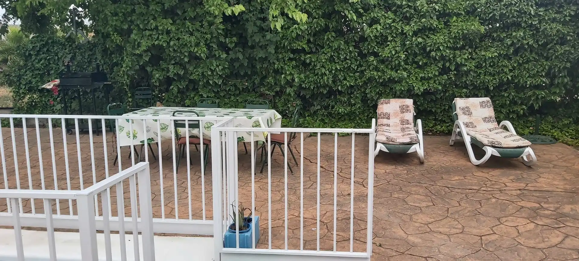Terrassa de Casa o xalet de lloguer en Mengíbar amb Aire condicionat, Terrassa i Piscina