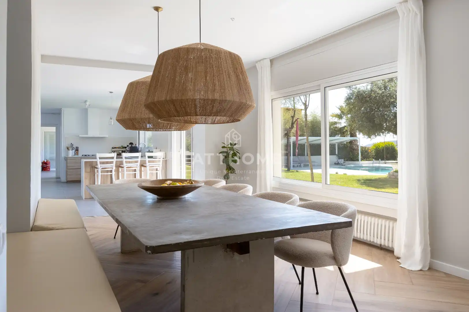 Dining room of Houses for rent in Cabrils  with Air Conditioner, Heating and Private garden