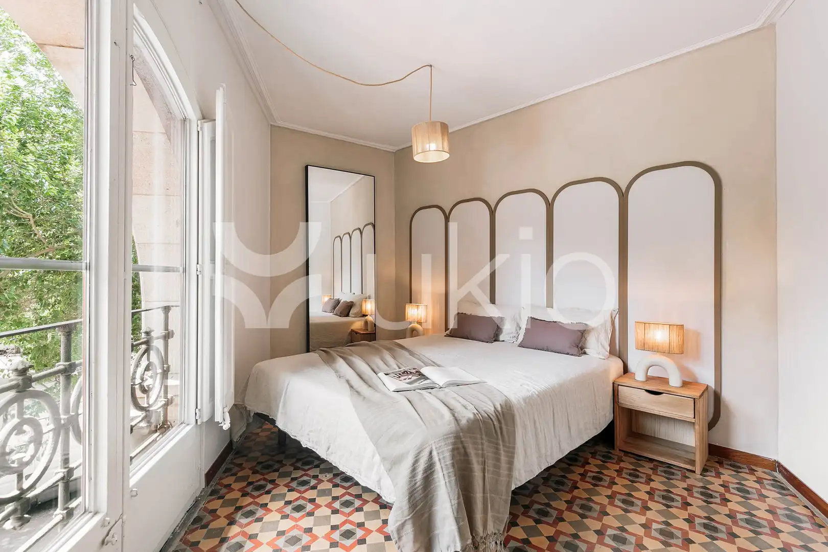 Habitación de Apartamento de alquiler en Barcelona con Calefacción, Terraza y Amueblado