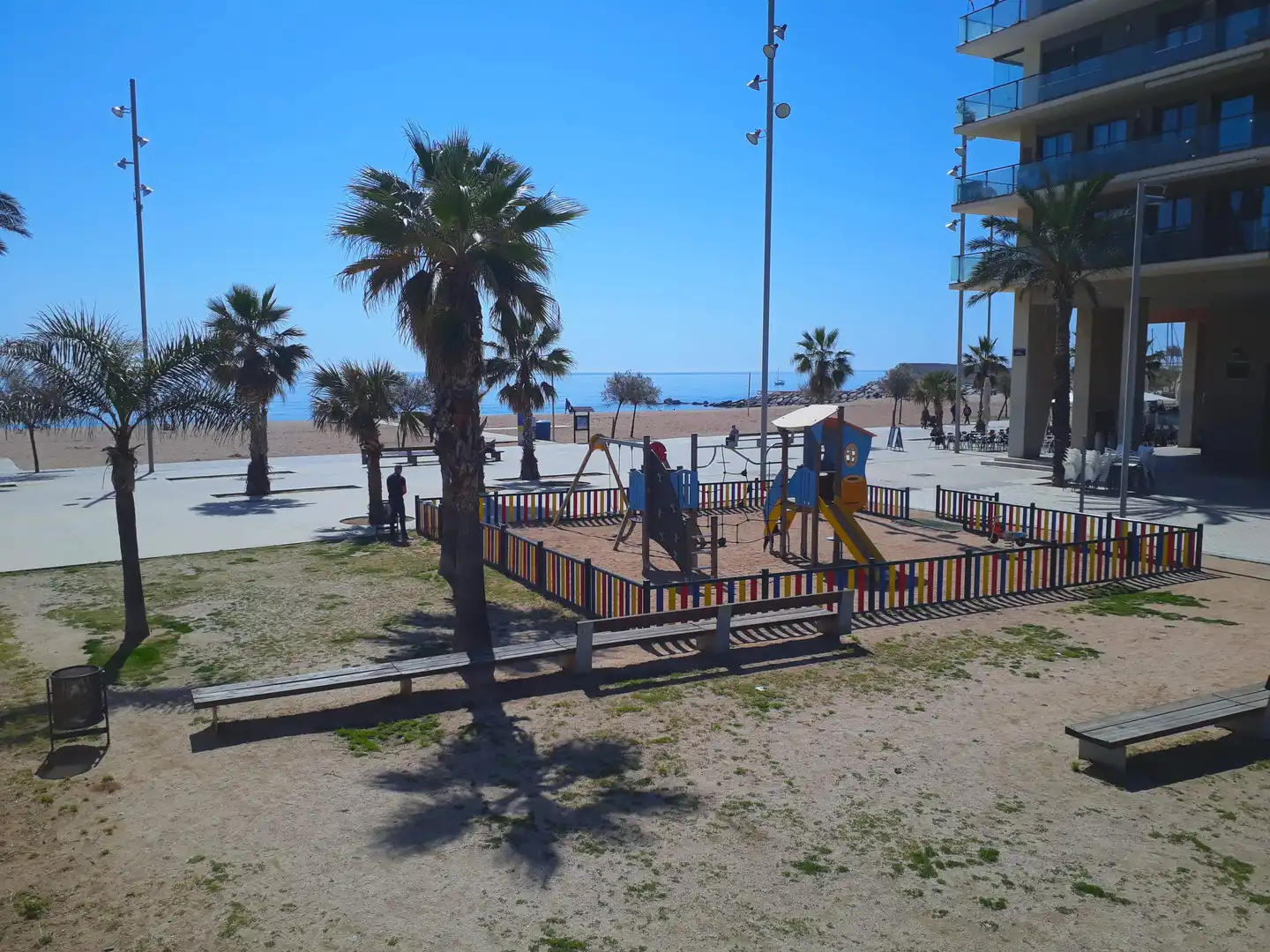 Exterior view of Flat for rent in Badalona  with Air Conditioner, Furnished and Alarm