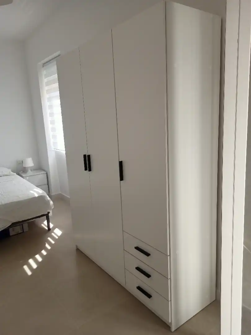 Schlafzimmer von Wohnung zur Miete in Málaga mit Möbliert