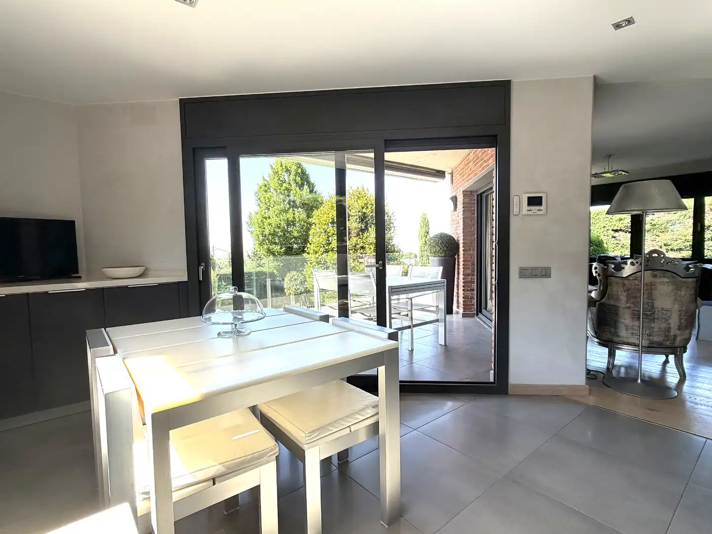 Menjador de Casa o xalet en venda en La Garriga amb Calefacció, Jardí privat i Parquet
