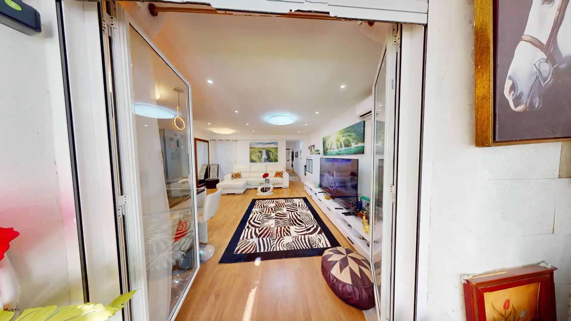 Living room of Flat for sale in Alicante / Alacant  with Air Conditioner, Private garden and Terrace