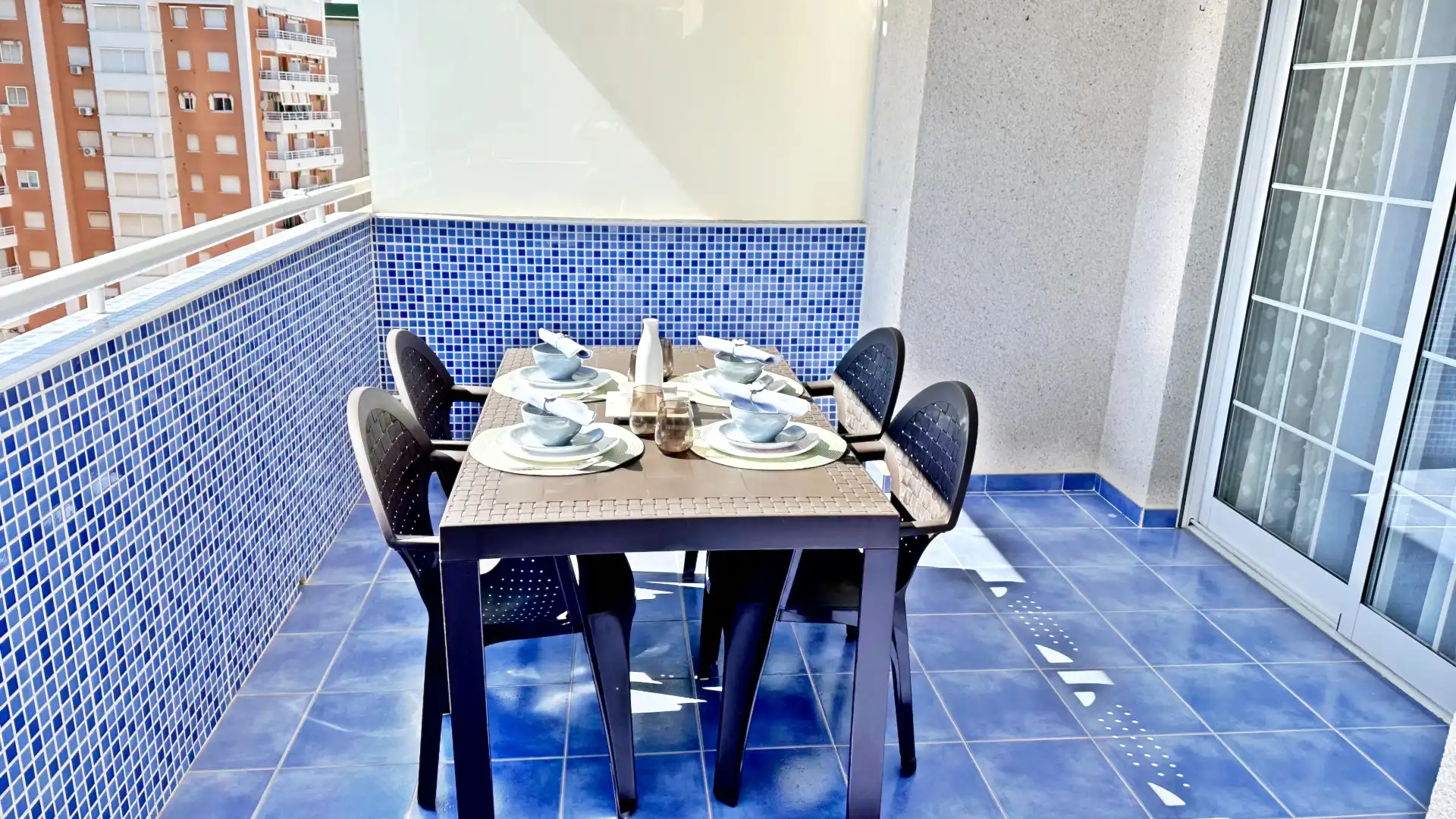 Terraza de Apartamento de alquiler en Gandia con Aire acondicionado, Calefacción y Terraza