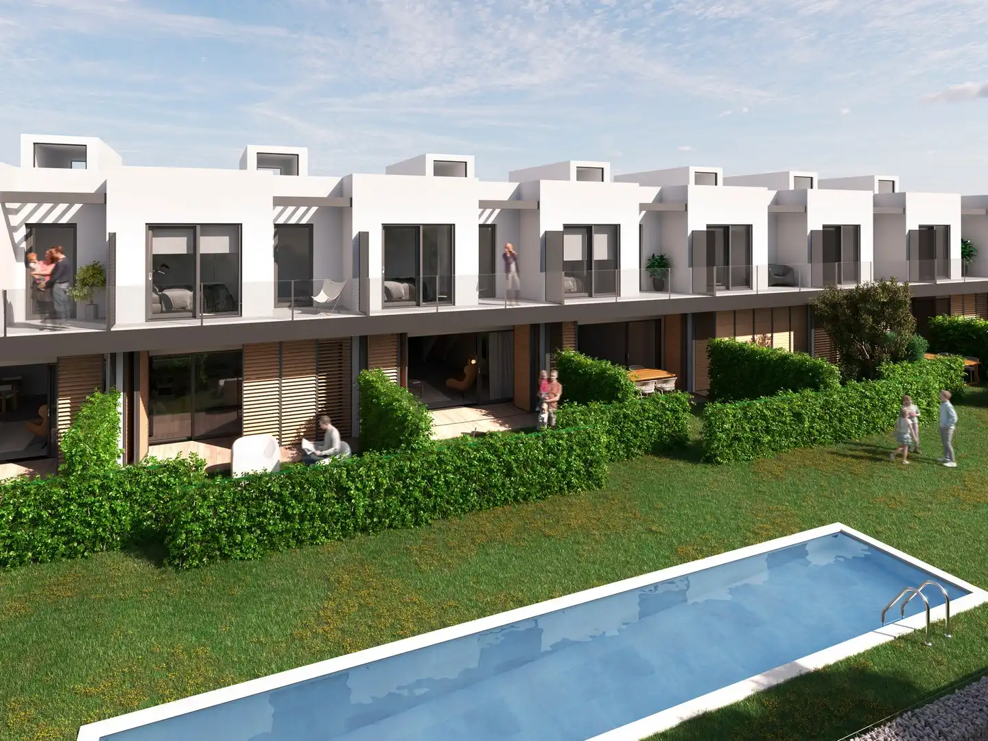 Garten von Einfamilien-Reihenhaus zum Verkauf in L'Ametlla de Mar  mit Klimaanlage, Heizung und Privatgarten