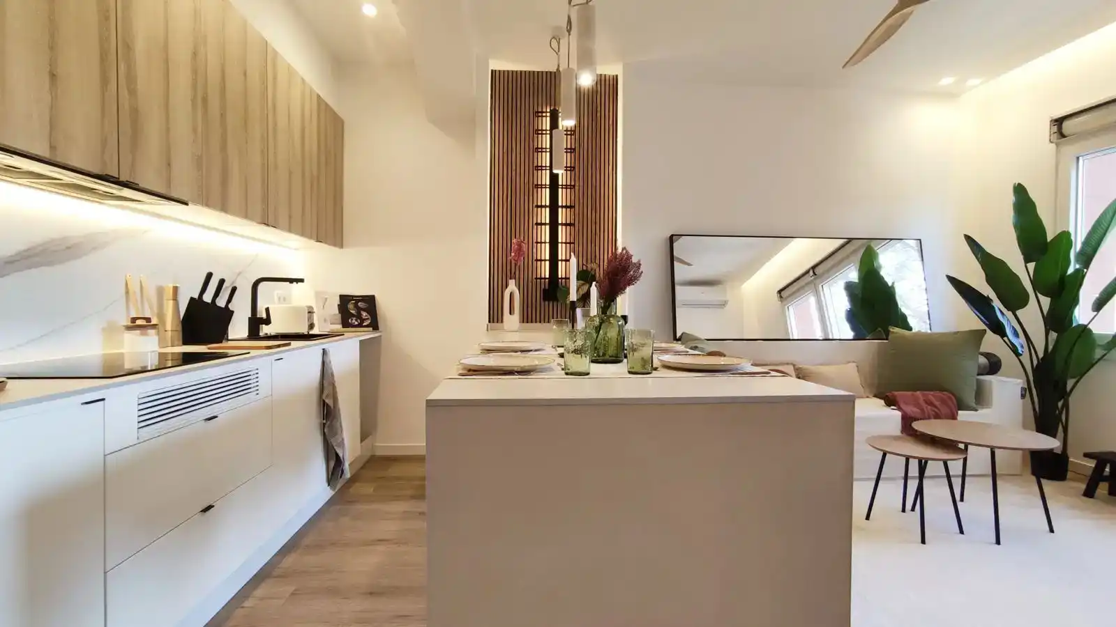 Kitchen of Flat for rent in Sabadell  with Air Conditioner, Heating and Parquet flooring