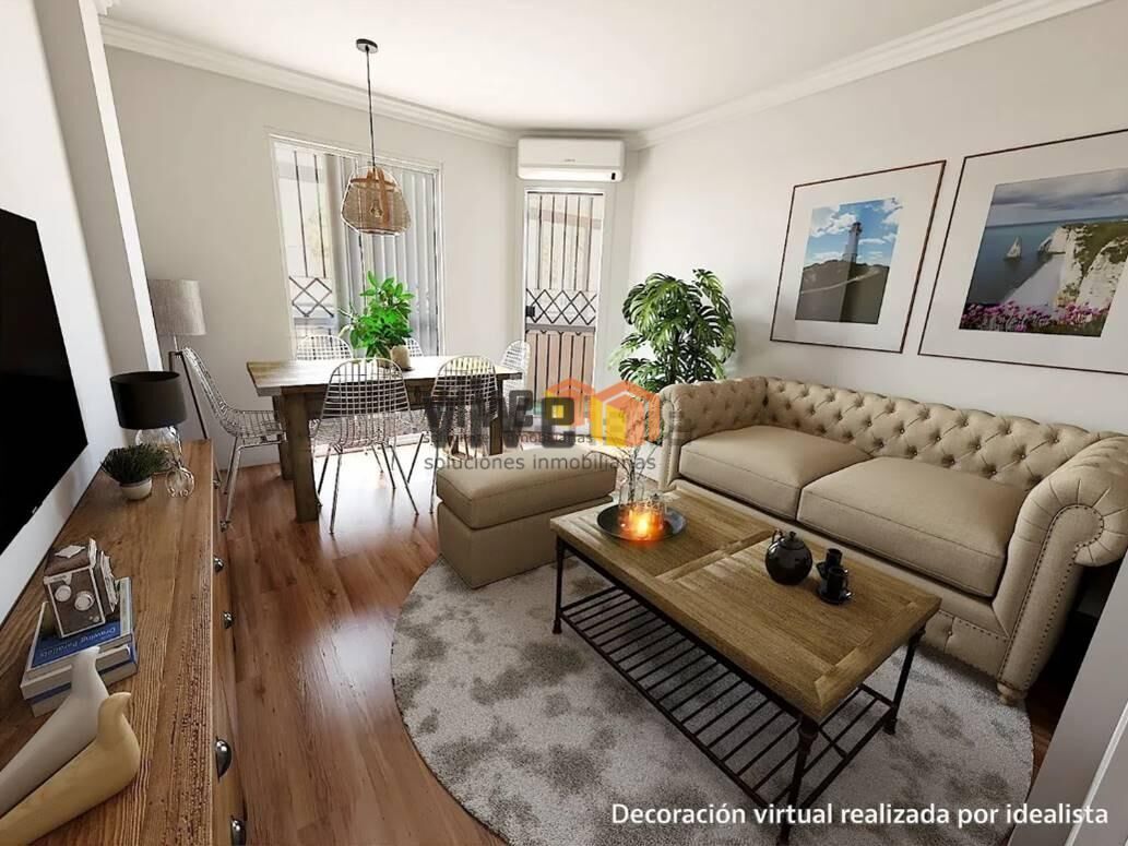 Living room of Flat for sale in Mairena del Aljarafe  with Air Conditioner, Private garden and Terrace