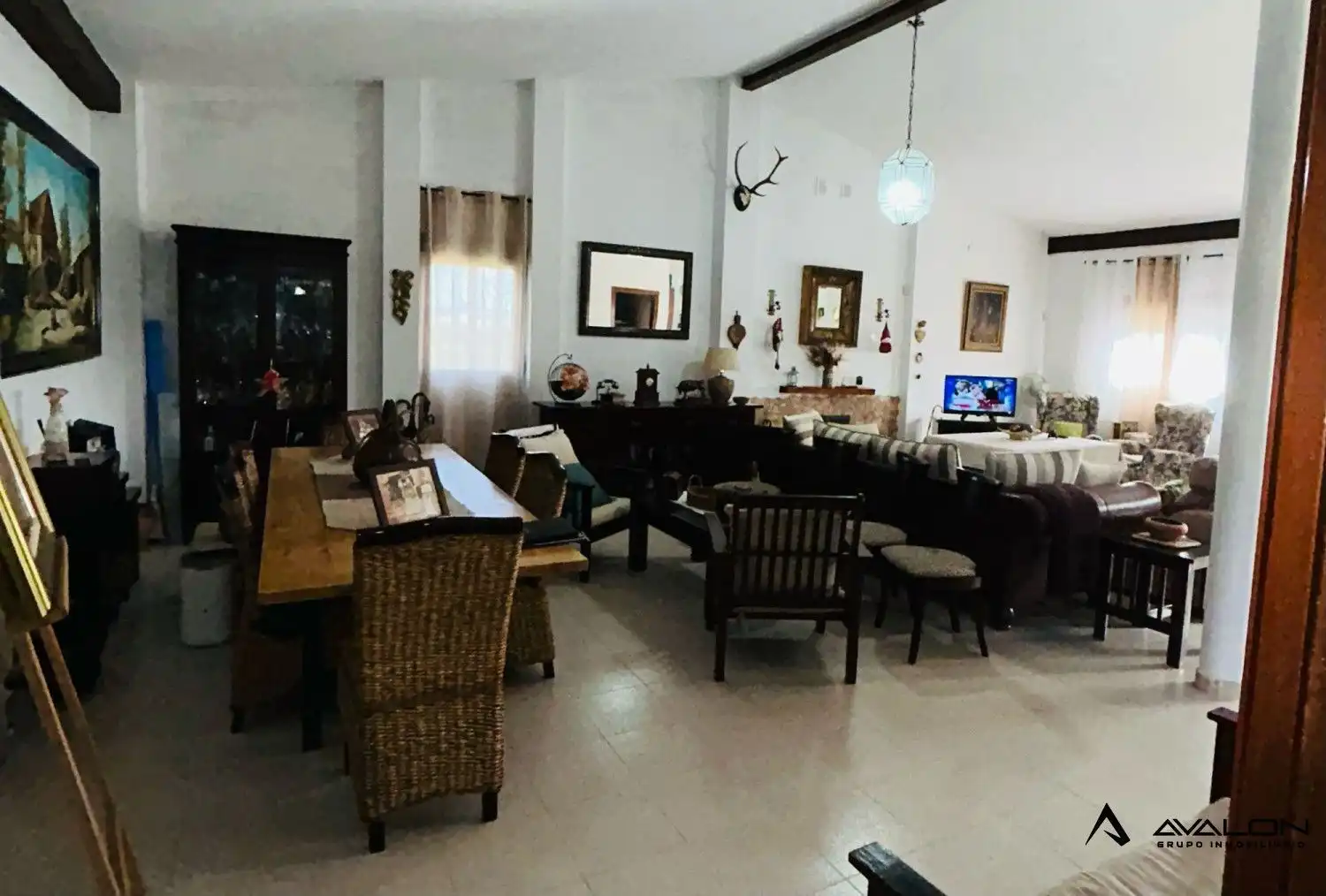 Menjador de Finca rústica en venda en Aljaraque amb Jardí privat, Terrassa i Traster
