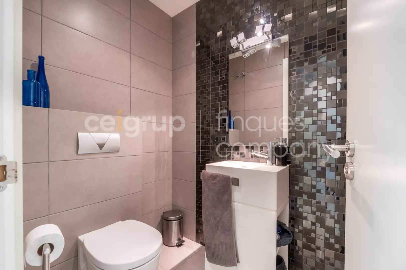 Badezimmer von Haus oder Chalet zum Verkauf in Vilobí d'Onyar mit Heizung und Terrasse