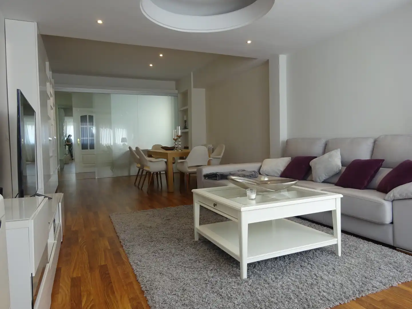 Living room of Flat for sale in Madrid  with Air Conditioner, Heating and Parquet flooring