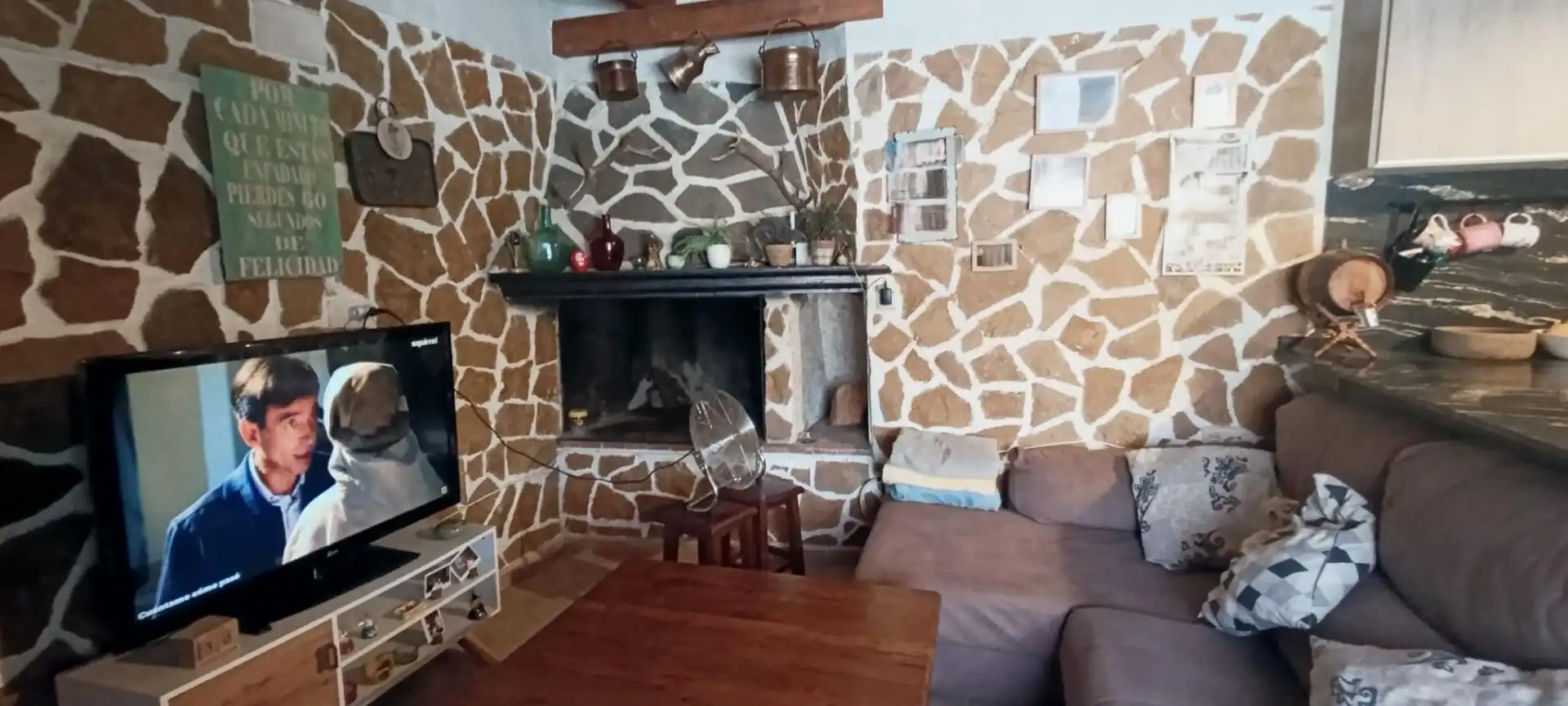 Sala de estar de Casa o chalet en venta en Algueña con Jardín privado, Terraza y Trastero