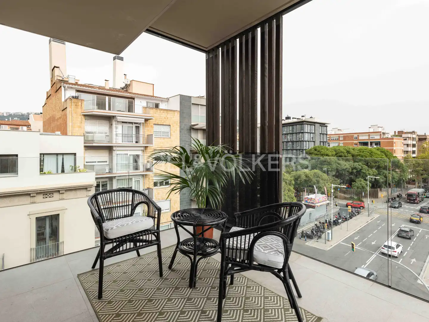 Terrace of Attic for rent in Barcelona  with Air Conditioner, Heating and Parquet flooring